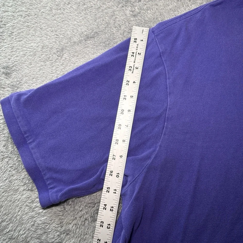 Polo Ralph Lauren Men's 3XLT Purple Short Sleeve Polo Shirt Green Pony